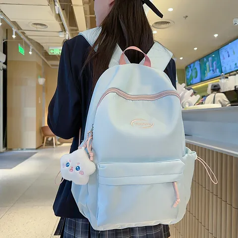 Ins Carino Ragazza Studente Zaino Scuola Media Ragazza All-Match Nylon Casual Viaggio Laptop Libro Borsa Per Le Donne
