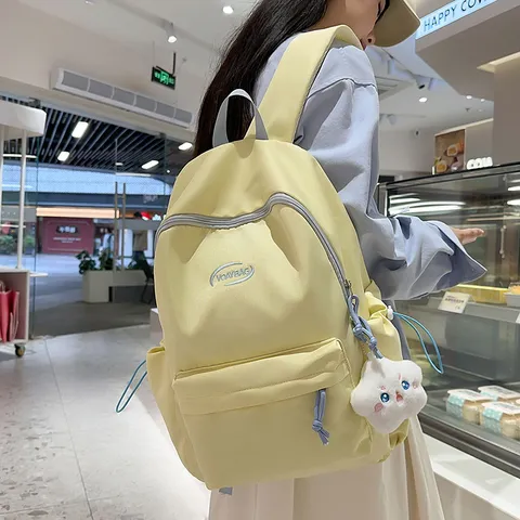 Ins Carino Ragazza Studente Zaino Scuola Media Ragazza All-Match Nylon Casual Viaggio Laptop Libro Borsa Per Le Donne