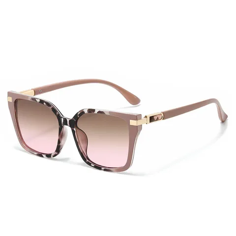 Retro Vierkante Zonnebril Voor Dames Heren PC Montuur AC Lens UV400 Mode Trendy Bril Reizen Buiten