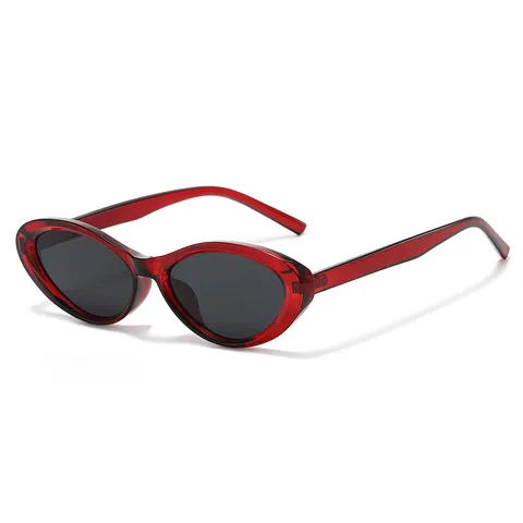 Retro Kattenoog Zonnebril Voor Vrouwen Mannen Mode Trendy Ovale Zonnebril PC Montuur UV400 Bescherming Streetwear Chic Bril