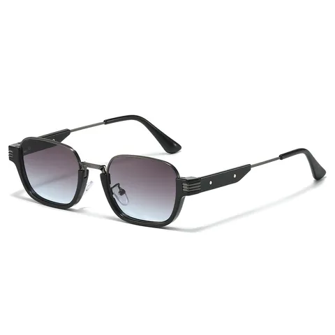 Mode Vierkante Zonnebril Voor Vrouwen Mannen UV400 Bescherming Metalen Montuur Verlooplenzen Vintage Chic Designer Bril