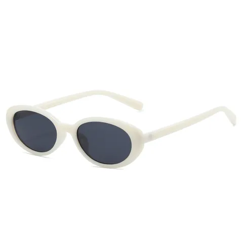 Vintage Retro Ovale Cat Eye Zonnebril Voor Vrouwen UV400 Bescherming Mode Trendy Chic Outdoor Rijden Zonnebril