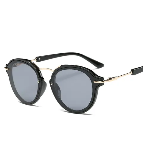 Mode Metalen Ronde Montuur Zonnebril Dames Heren Trend Retro Vintage Zonnebril Outdoor Casual Bril