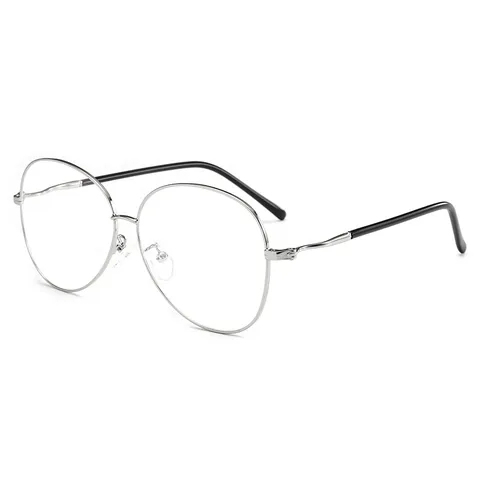 Minimalistisch Metaal Optisch Brilmontuur Unisex Vintage Ovaal Eenvoudige Bril Mode Brillen Voor Mannen Vrouwen