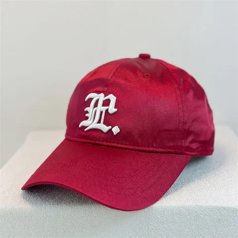 Satin Baseball Cap For Women Men Letter Embroidery Adjustable Outdoor Sun Protection Casual Sports Hat