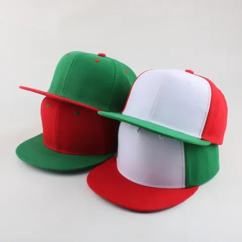 Unisex Kleurblok Hip Hop Honkbalpet Platte Rand Verstelbare Streetwear Hoed Voor Dames Heren Buiten Zonnebescherming