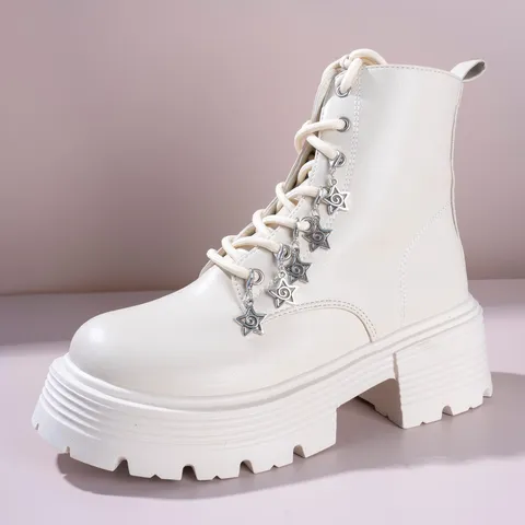 Punk Style Metal Five Pointed Star Shoe Clips Boot Accessories Fashion Alloy Star Pendants For Women Boots Decoration