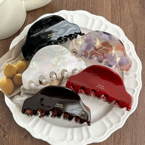French Chic Acetate Hair Claw Clip Elegant Medium Shark Clip Hair Accessories For Women Daily Styling Hair Jewelry