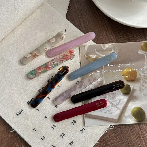 French Style Small Acetate Hair Clip Elegant Resin Barrettes Cute Duckbill Hairpins Minimalist Hair Accessories For Women