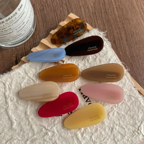 Sweet Cute Cellulose Acetate Water Drop Hair Clip Side Bangs Hairpin Duckbill Clip Geometric Hair Accessories For Women