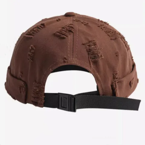 Berretto Docker in Cotone Unisex Retro Risvolto Arrotolato Senza Tesa Cappellino Casual Cappello da Marinaio per Uomo e Donna