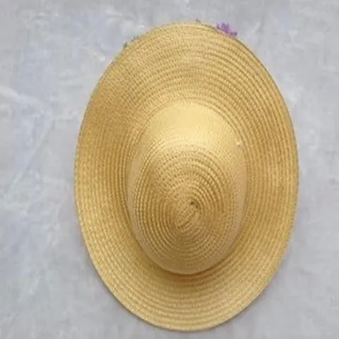 Outdoor Sun Protection Straw Hat Wide Brim Summer Beach Cap Farmer Labor Gardening Hat Lightweight Breathable Sun Hat