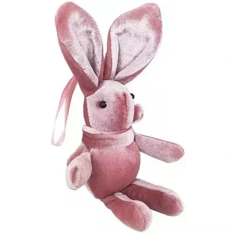 Creative Korean Velvet Wishing Rabbit Doll Warm Light Greeting Card Mini Bouquet Gift Box Accessories Party Souvenir