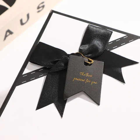White Gift Box Gift Bag With Bow Forever Love Letter Design Valentine Day Party Wedding Packaging Box And Bag