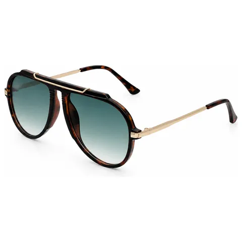 Unisex Vintage Pilot Zonnebril Metaal PC Montuur UV400 Bescherming Verlooplenzen Mode Bril Voor Buiten Rijden Feest