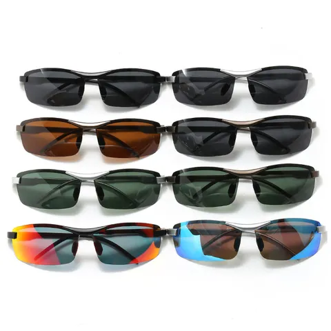 Unisex Outdoor Gepolariseerde Zonnebril UV400 Rijden Vissen Metalen Frame Mode Zonnebril Voor Vrouwen En Mannen