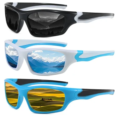 Gafas De Sol Deportivas Polarizadas Para Hombre UV400 Conducción Al Aire Libre Ciclismo Pesca Antideslumbrante Marco PC Gafas De Sol De Moda