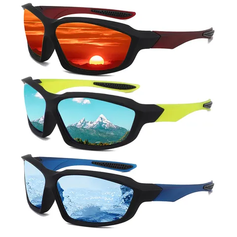 Unisex Gepolariseerde Sport Zonnebril Buiten Fietsen Vissen Rijden UV400 PC Frame Heren Dames Bril