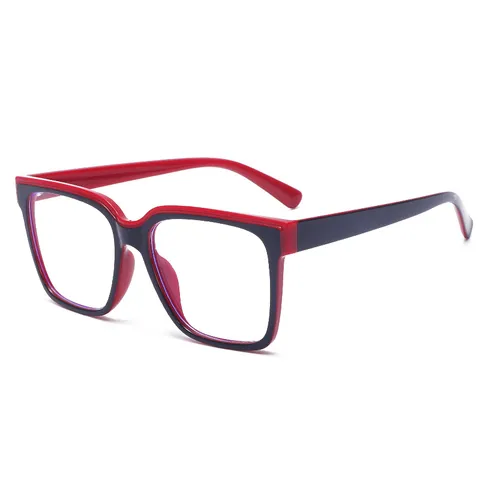 Vrouwen Mode Blauwlichtfilter Bril TR90 Vierkant Montuur Optische Bril Heldere Lenzen Contrast Bril