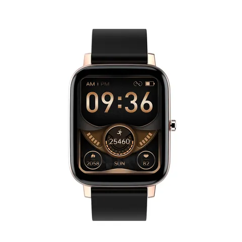 Reloj Inteligente Para Mujer Rastreador de Fitness Cuadrado Con Ritmo Cardíaco Presión Arterial Monitor de Sueño Carga Magnética Correa de Silicona