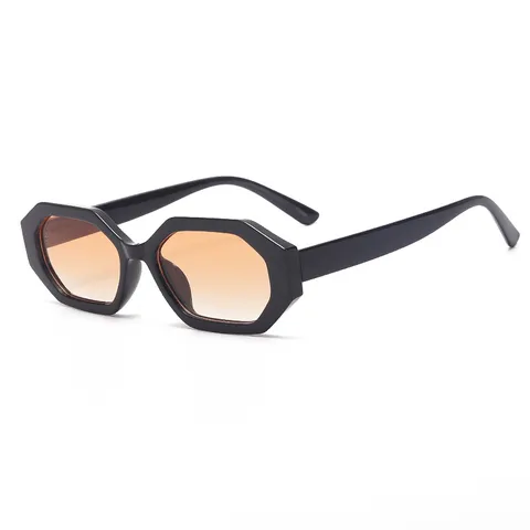 Lunettes de Soleil Polygone Rétro Femme Homme Mode Petite Monture Verres Solaires UV400 Vintage Chic Extérieur