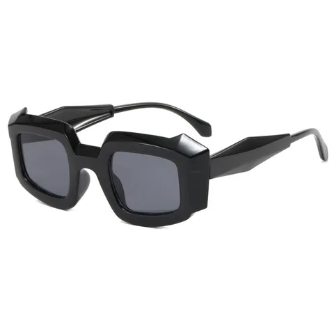 Mode Onregelmatig Gelei Kleur Vierkant Zonnebril Vrouwen Mannen Punk Stijl UV400 Zonnebril Trendy Retro Bril