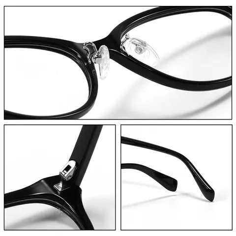 Montatura per Occhiali Ottici Cat-Eye TR90 Occhiali Anti Luce Blu Montatura Grande Trendy per Uomo e Donna