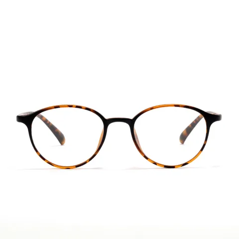 Montatura per Occhiali da Vista Ovale TR90 Ultraleggera Coreana per Donna Retro Anti Luce Blu