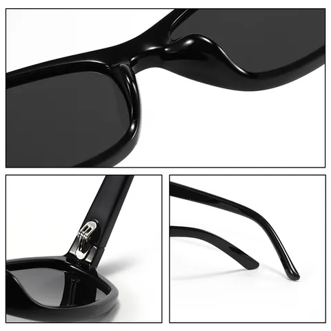 Occhiali da Sole Polarizzati Unisex Retro Quadrati Montatura TR90 UV400