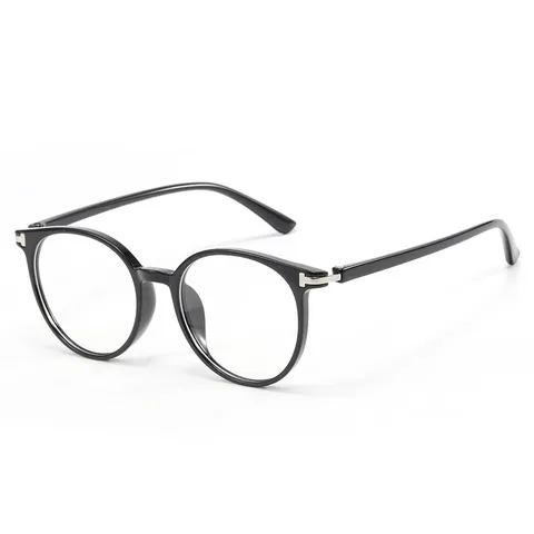 Montatura per Occhiali TR90 Rotonda Retro Unisex Anti Luce Blu Lente Trasparente Occhiali Ottici