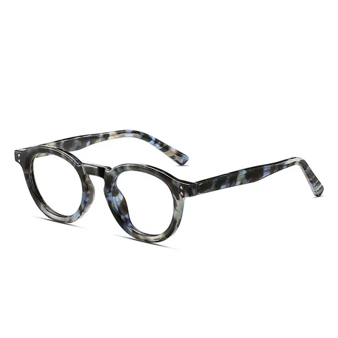 Montature per Occhiali TR90 Vintage Unisex Occhiali Ottici Rotondi Piccoli Anti Luce Blu Per Uomo Donna