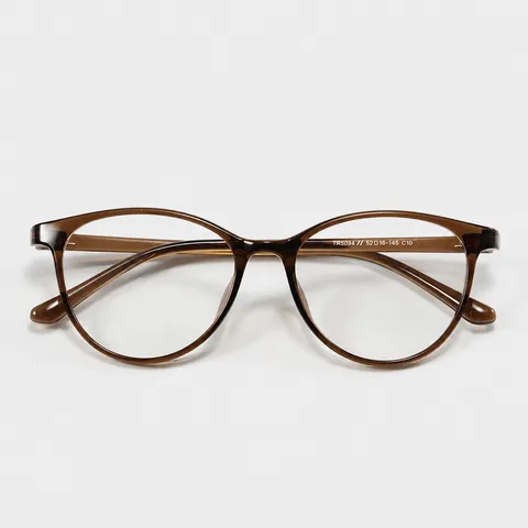 Occhiali Montatura Tonda Antiluce Blu TR90 Unisex Leggeri Ottici Neutri Casual Quotidiano Lenti Chiare