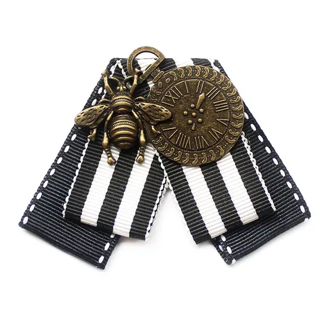 Vintage Navy Style Ribbon Brooch Alloy Military Badge Fashion Clothing Accessories Lapel Pin Jewelry Gift For Women Men