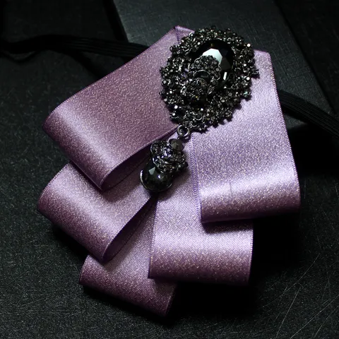 Herren Fliege Strass Mehrschichtige Gurtband Schleife Kragenblume Gentleman Anzug Hemd Zubehör Mode Halsschmuck