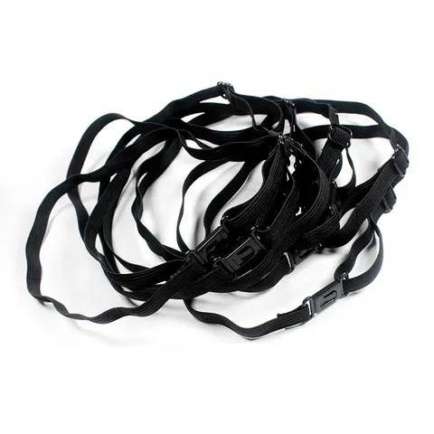 JK Uniform Bow Collar Extension Strap Adjustable Elastic Band With Plastic Buckle Black And White Daily Wear Accessories