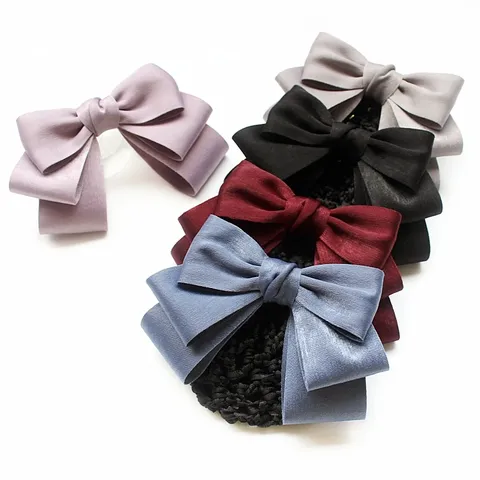 Accessoires de Coiffure pour Femmes Pince à Cheveux Résine Nœud en Satin Nœud Papillon pour Bureau Quotidien Élégant