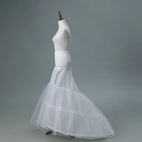 Puffy Petticoat Crinoline Underskirt For Wedding Dress Lolita Costume Mesh Hoop Skirt White Black Women Apparel Accessories