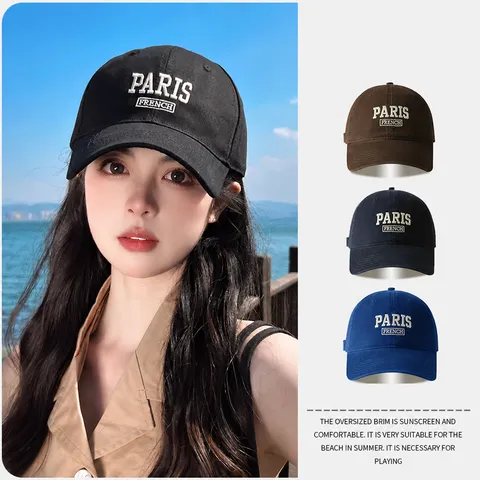 Gorra de Béisbol Unisex de Mezcla de Algodón Color Sólido Transpirable Protección Solar Ajustable Gorra Deportiva Casual Para Hombres Mujeres