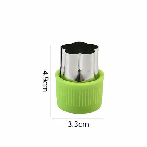 Stainless Steel Fruit Cutter Mold 4 Piece Set DIY Vegetable Cookie Mold Baking Tool For Kitchen Baking