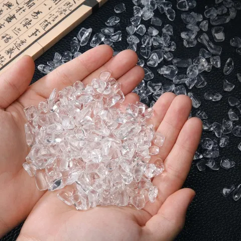 Natürlicher Weißer Kristallkies Splitter Heilsteine Für Aquarium Landschaftsbau Aromatherapie Stein Klasser Quarz Mineral Dekoration