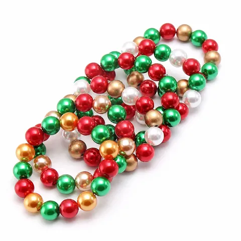 Kinder Perlenarmband ABS Künstliche Perle Weihnachten Perlen Armbänder Süß Feiertag Party Schmuck Geschenk Für Kinder