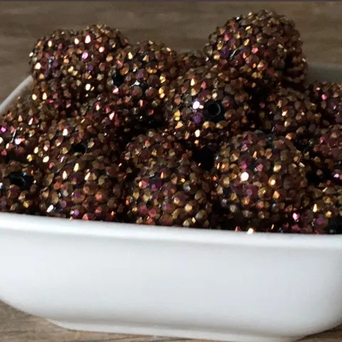 Chunky Strass Harskralen Sprankelende AB Kleur Ronde Bal Losse Kralen Voor DIY Sieraden Maken Knutselaccessoires