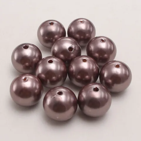 Goldbraun Kunststoff Künstliche Perle Perlen Lose Perlen Für DIY Handgemachte Schmuck Herstellung Handwerk Dekoration