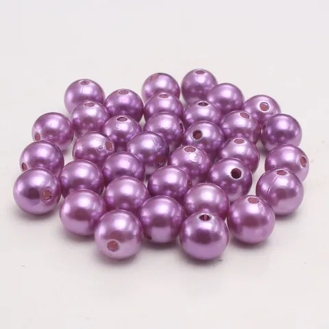 Taro Lila ABS Kunststoff Imitation Perlen Gerade Loch Lose Perlen Für DIY Schmuck Herstellung Handwerk Dekoration