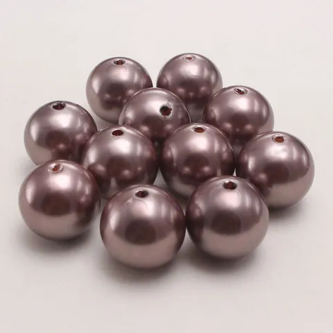 Goldbraun Kunststoff Künstliche Perle Perlen Lose Perlen Für DIY Handgemachte Schmuck Herstellung Handwerk Dekoration