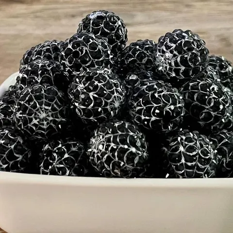 Halloween Resina Strass Cuentas Sueltas Impresión de Telaraña Cuentas Chunky DIY Suministros de Joyería