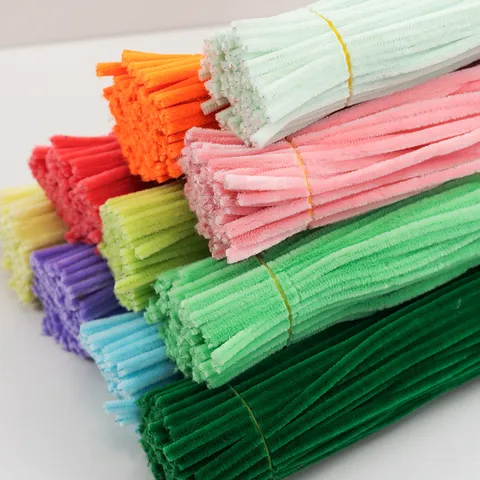 Scovolini Colorati Chenille Forniture per Artigianato DIY Fili Morbidissimi Per Bambini Progetti d'Arte Creativa