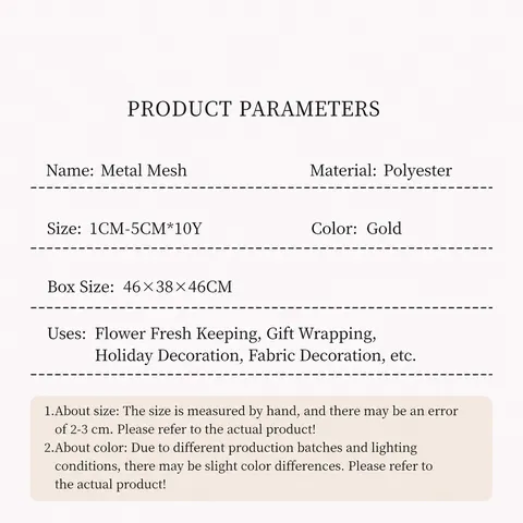 Nastro Metallico Oro Nastro in Rete Glitterata Per Confezioni Regalo Fiocchi per Capelli Accessori per Abbigliamento E Decorazioni Fatte a Mano DIY