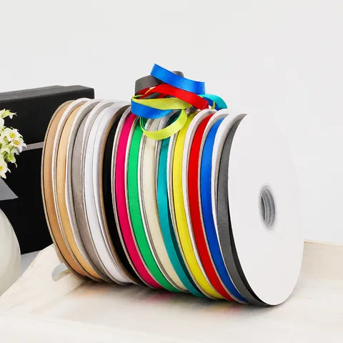 Nastro Grosgrain ad Alta Densità Nastro in Tessuto di Poliestere a Tinta Unita per Confezioni Regalo Fiocchi per Capelli Accessori da Cucito DIY