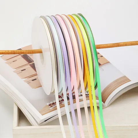 Nastro Grosgrain ad Alta Densità Nastro in Tessuto di Poliestere a Tinta Unita per Confezioni Regalo Fiocchi per Capelli Accessori da Cucito DIY